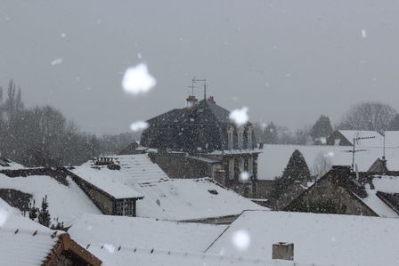 Neige sur Davron